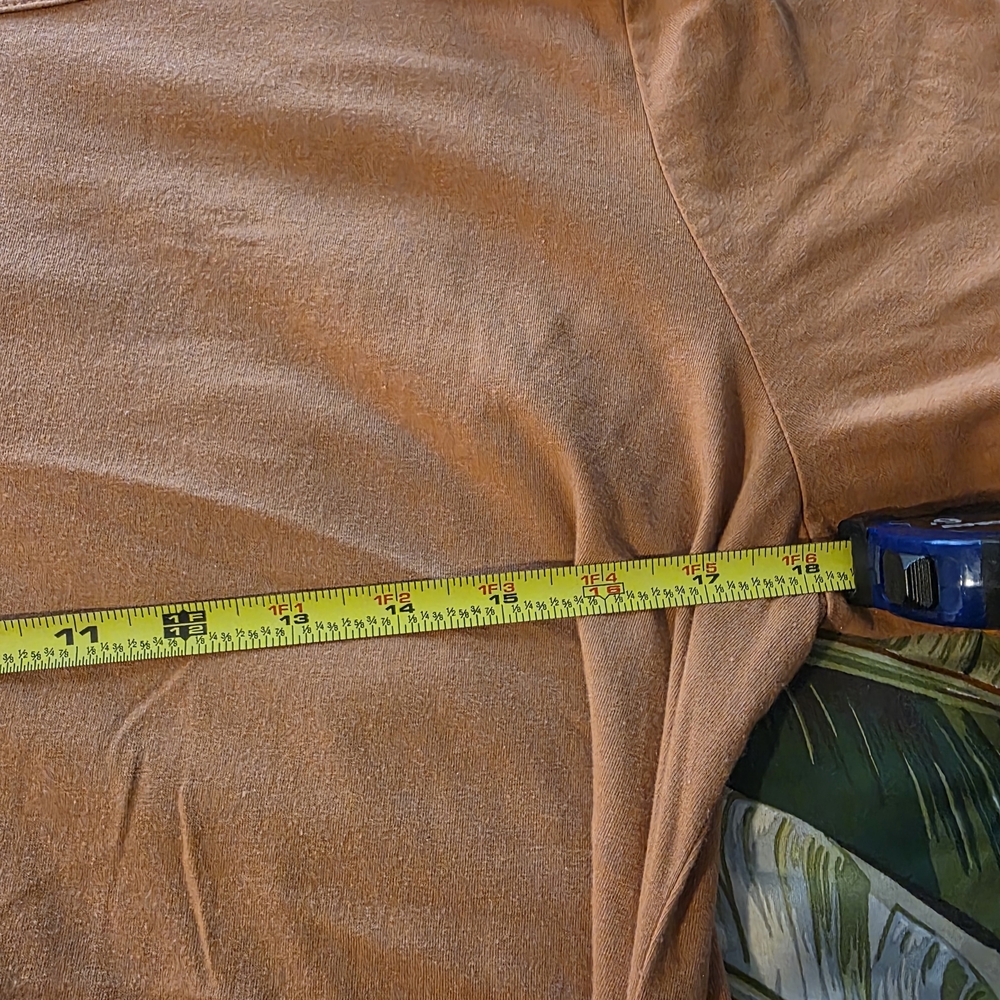 Spring Tie-Front Short Sleeve Midi Dress in Rust/Brown..NWOT - Picture 7 of 9